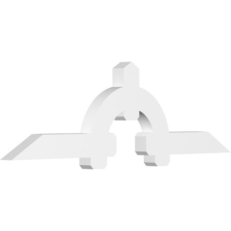 Ekena Millwork Ericson Architectural Grade PVC Gable Bracket, 84"W x 24 1/2"H x 4"D x 6"F, 7/12 Pitch GBP084X25X0406ERI00